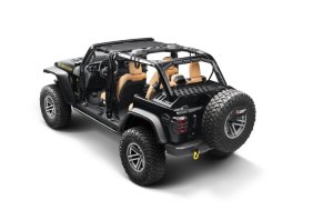 Jeep Wrangler JK Interior Storage Rack - Rugged Ridge - Black - 2018
